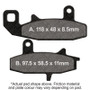 EBC 90-91 Suzuki DR 650 Front Left FA-SFA-X Brake Pads