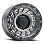 Raceline 957GB Halo 17x8.5in / 5x127 BP / 0mm Offset / 78.1mm Bore - Gunmetal & Black Lip Wheel