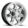 Raceline 870 Element 16x6in / 8x165.1 BP / 0mm Offset / 4.90mm Bore - Black & Machined Wheel