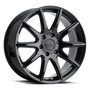 Raceline 159B Spike 18x8in / 6x132 BP / 35mm Offset / 74.6mm Bore - Gloss Black Wheel