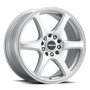 Raceline 146S Matrix 15x7in / 4x100/4x114.3 BP / 40mm Offset / 72.62mm Bore - Gloss Silver Wheel