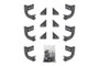 Dee Zee 13-23 Dodge/Ram Ram Running Board Hex Bracket Kit