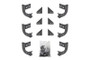 Dee Zee 13-23 Dodge/Ram Ram Running Board Hex Bracket Kit
