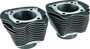 Twin Power 17-Up M8 Black 4.25 Inch Big Bore Cylinders Pair