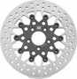 Twin Power 08-Up FLH FLT Rear 11.8in Floating Rotor Mesh Black