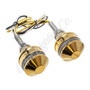 Letric Lighting Grip Indicators Lights Brass Cap White/Amber