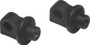 Kuryakyn Splined Peg Adapter Satin Black