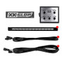 XK Glow Tube Strobe Lights w/ Traffic Modes Ultra LEDs Multiple Modes + Solid On - Blue 4pc 12in