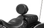 Kuryakyn Plug-N-Go Driver Backrest 14-Up Indian Black Pad, Chrome