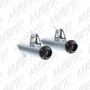 Dual Slip-on System W/ Performance Muffler Blk Tip