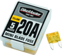 BikeMaster 5Piece 20A Replacement Mini Blade Fuse
