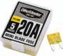 BikeMaster 5Piece 20A Replacement Mini Blade Fuse
