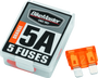 BikeMaster 5Piece 5A Replacement Fuse