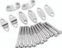 BikeMaster Aluminum Handlebar Risers 7/8in - Silver