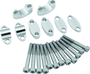 BikeMaster Aluminum Handlebar Risers 1-1/8in - Silver