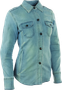 Speed and Strength Speed Society Armored Moto Shirt Denim Blue Womens - XS