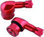 BikeMaster Valve Stem 2/Piece pack red