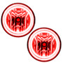 Oracle Lighting 07-13 Toyota Tundra Pre-Assembled LED Halo Fog Lights -Red