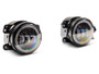 Raxiom 07-18 Jeep Wrangler JK Axial Series 4-In LED Devil Eyes Fog Lights w/ Halo
