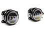 Raxiom 07-18 Jeep Wrangler JK Axial Series 4-In LED Devil Eyes Fog Lights w/ Halo