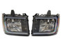Raxiom 07-13 GMC Sierra 1500 Axial Series Headlights w/ LED Bar- Black Housing (Clear Lens)