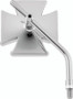 Bikers Choice 65-Up Chrome Maltese Mirror Long Stem Each Custom
