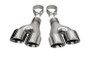 Corsa 2011-2021 Jeep Grand Cherokee Twin 2.5in Inlet / 4in Outlet Polished Pro-Series Tip Kit