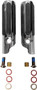 Clamp-on Pegs Chr W/ Rubber Strips