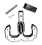 Gen-Y Hulk 2.0 16K Tow Hook 2in Shank w/GH-009 Reducer Sleeve/GH-099 Pin/GH-011 Clip - Black/White