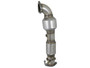 aFe Power Twisted Steel SS304 Downpipe 2.5in w/Cat 17-18 Hyundai Elantra L4-1.6L (t)