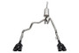 Corsa 19-25 GMC Sierra 1500 Cat-Back Dual Rear Exit with Twin 4in Black Powder Coat Pro-Series Tips