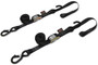 Tie-down Cam Sec Hook Soft-tye 1"x6' Black/black Pair
