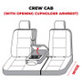 Covercraft 19-24 Dodge Ram 1500 Waterproof Polyester SeatSaver Custom Second Row Seat Covers - Grey