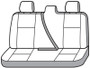 Covercraft 19-24 Dodge Ram 1500 Endura PrecisionFit Custom Second Row Seat Covers - Black/Charcoal