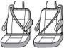 Covercraft 21-24 Toyota Sienna Carhartt Super Dux PrecisionFit Custom Second Row Seat Covers - Black