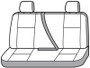 Covercraft 04-09 Dodge Ram Polycotton SeatSaver Custom Second Row Seat Covers - Charcoal
