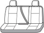 Covercraft 19-24 Subaru Forester Endura PrecisionFit Custom Second Row Seat Covers - Silver/Silver