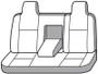 Covercraft 18-24 Toyota Camry Endura PrecisionFit Custom Second Row Seat Covers - Charcoal/Black