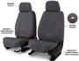 Covercraft 11-16 Dodge Ram Polycotton SeatSaver Custom Front Row Seat Covers - Charcoal
