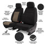 Covercraft 21-24 Jeep Grand Endura PrecisionFit Custom Third Row Seat Covers - Charcoal/Silver