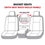 Covercraft 21-24 Ford Bronco Carhartt Super Dux SeatSaver Custom Front Row Seat Covers - Black
