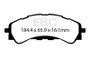 EBC 2021+ Ford Bronco (6th Generation) 2.3T Extra Duty Front Brake Pads