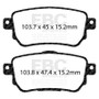 EBC 2021+ Nissan Rogue Sport 2.0L Greenstuff Rear Brake Pads