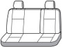 Covercraft 01-04 Toyota Tacoma Carhartt Super Dux SeatSaver Custom Second Row Seat Covers - Black