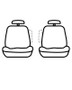 Covercraft 05-11 Dodge Dakota Polycotton SeatSaver Custom Front Row Seat Covers - Grey