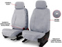 Covercraft 05-11 Dodge Dakota Polycotton SeatSaver Custom Front Row Seat Covers - Grey