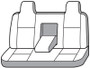 Covercraft 04-10 Ford F250 Polycotton SeatSaver Custom Front Row Seat Covers - Charcoal