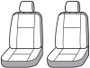Covercraft 21-24 Ford F150 Carhartt PrecisionFit Custom Front Row Seat Covers - Gravel
