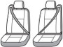 Covercraft 04-08 Ford F150 Carhartt Super Dux SeatSaver Custom Front Row Seat Covers - Black
