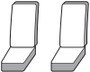 Covercraft 22-24 Nissan Frontier Endura PrecisionFit Second Row Seat Covers - Charcoal/Charcoal